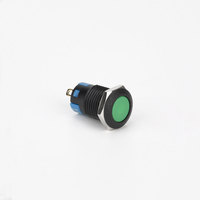 Mini bouton-poussoir en plastique à Led momentané, bouton-poussoir, 12mm, IP67, nouveauté