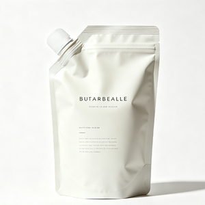 Pochette souple personnalisée avec logo imprimé, qualité alimentaire, 250ml/500ml, avec bec verseur, pour beurre corporel, crème solaire de luxe, emballage en aluminium multicouche - Product Image 1