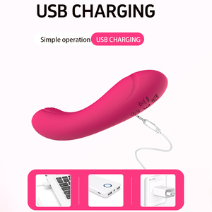 هزاز صغير قوي للنقطة G مصنوع من السيليكون الناعم قابل لإعادة الشحن عبر USB مقاوم للماء IPX7 جهاز تدليك هزاز للتحفيز البظري والشرجي - Product Image 5