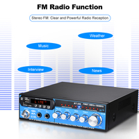   Penguat Daya Karaoke Echo Bass Treble USB SD FM Mic HIFI Stereo Amp Speaker Karaoke Pesta Rumah Buatan Pabrik Sendiri