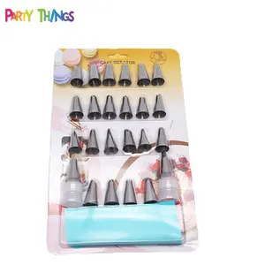 25PCS Cake Decorating Kit Set Tools Bags Russian Piping Tips Pastry Icing Bags Nozzles