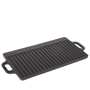 Poêle de <span class=keywords><strong>Barbecue</strong></span> en <span class=keywords><strong>fonte</strong></span>, <span class=keywords><strong>plaque</strong></span> de cuisson d'extérieur, ustensile de cuisine pour Camping en plein air - Product Image 3