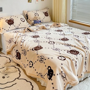 Coperta in pile a doppio lato coperta in velluto di visone semplice Super morbida fodera in velluto di <span class=keywords><strong>flanella</strong></span> spessa coperta - Product Image 5