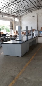 병원 및 학교 물리화학 실험실용 맞춤형 현대식 디자인 금속 실험대 (시약 선반 서랍 포함) - Product Image 5