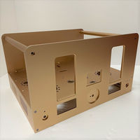 Boîtier audio personnalisé d'usinage CNC Amplificateur à tube Châssis Boîtier de commande d'alimentation Boîtier d'instrument électronique Coque en alliage d'aluminium