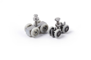 Thép không gỉ trượt gấp phụ kiện cửa thép không gỉ 304 Nylon bánh xe đặt cửa và cửa sổ con lăn - Product Image 6