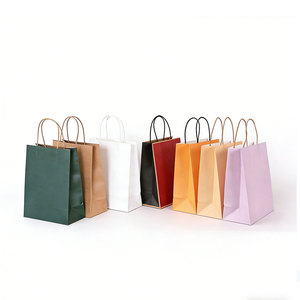Sacs en papier kraft personnalisés pour la livraison de repas à emporter, sacs en papier kraft brun biodégradables, sacs à emporter de luxe - Product Image 1