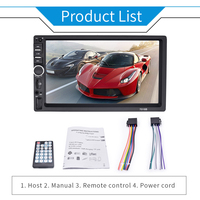 MP5 de coche de 7 pulgadas para reproductor Bluetooth Control Central CarPlay GPS Android Auto Pantalla de tablero grande conexión USB