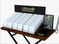 Présentoir au sol en métal plateau acrylique de bureau présentoir de comptoir pour présentoirs de produits de graines de légumes