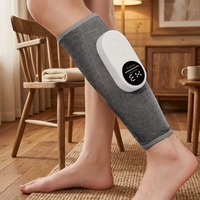 Masseur de jambes sans fil à pression d'air avec chaleur, masseur de mollets pour la circulation et le soulagement de la douleur des tissus profonds, appareil de massage des jambes