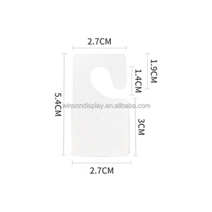 Plastic <b>Self</b>-<b>Adhesive</b> Folding Hang Tabs for Retail Factory Wholesale Plastic <b>Self</b> <b>Adhesive</b> Hang Tab Production Hang - Product Image 5