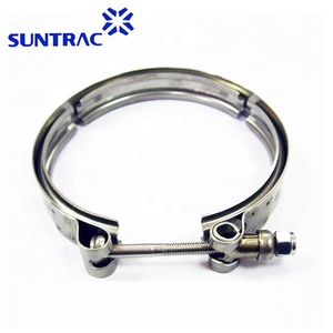Stainless Steel T Bolt V Band Hose <strong>Clamp</strong> for Male and Female <strong>Flanges</strong> - Product Image 2