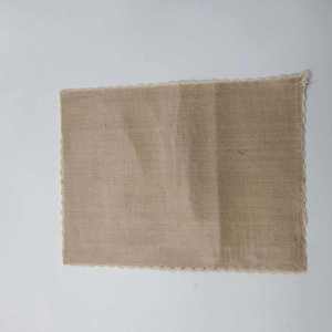 JIAHE 100% tovaglietta di iuta laminata iuta intrecciata quadrata in juta naturale con bordi in pizzo copertura ecologica impermeabile - Product Image 6