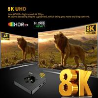 Cortex-A35 TV BOX Dual Wifi Quad-core (Amlogic S905W2) Prise en charge du lecteur multimédia vocal 8K 4K BT Décodeur 2 + 16