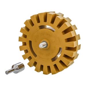Kit de décapage d'autocollants pour <span class=keywords><strong>voiture</strong></span> avec roue à gomme de 4 pouces et adaptateur pour perceuse électrique, décolle les autocollants en quelques minutes, kit d'outils pour roue à gomme - Product Image 1