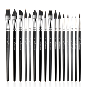 Juego de pinceles de nailon para pintura al óleo para niños, pincel de <span class=keywords><strong>acuarelas</strong></span> con <span class=keywords><strong>caja</strong></span>, 16 unidades - Product Image 2