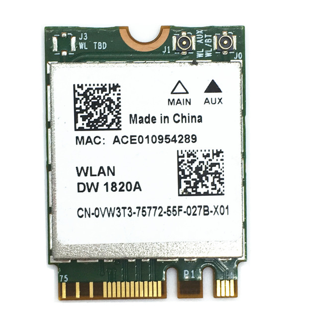 DW1820A BCM94350ZAE 802.11ac BT4.1 867Mbps BCM94350 M.2 NGFF WiFi Wireless Card Better Than BCM94352Z