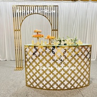 Ensemble de table de bar de mariage en acier inoxydable et acrylique avec fleurs décoratives, table haute de bar à vendre
