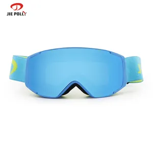 Kacamata Ski warna antigores berlogo kustom kacamata Ski keselamatan kacamata papan salju tanpa bingkai kacamata olahraga Ski salju