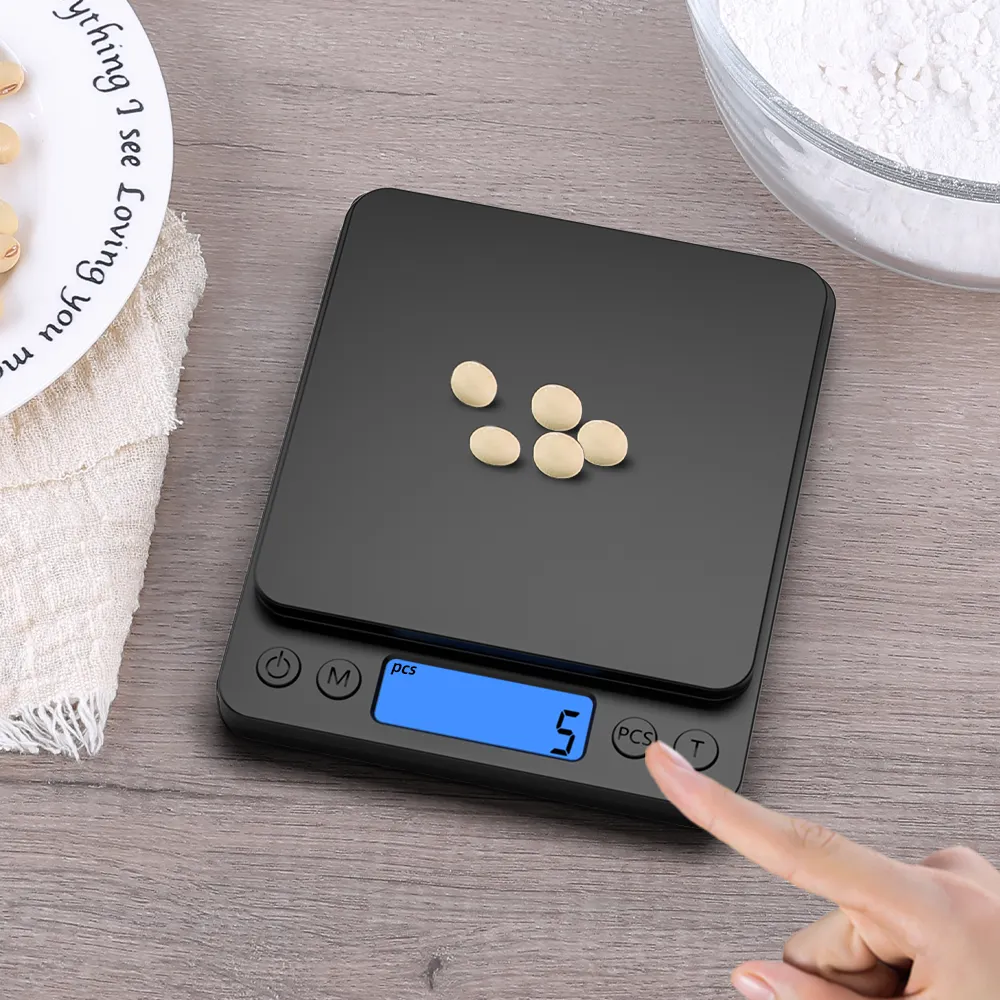 Цифровые весы для кофе, электронные весы с ЖК-дисплеем, 3 кг/0,1 г, 5 кг/0,1 г