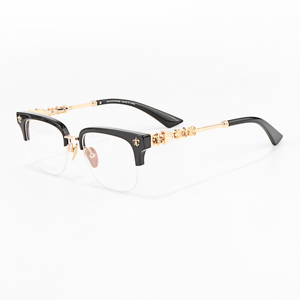 Kính mắt thời trang đa năng kiểu dáng chữ thập Gothic cao cấp làm từ acetate, gọng nửa viền, có độ cận/viễn, dành cho nam và nữ - Product Image 3