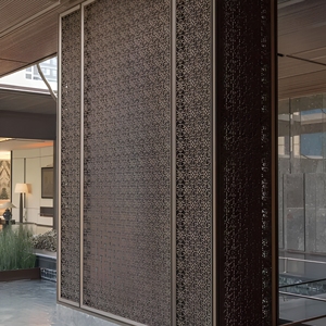 Paravent minimaliste en aluminium pour séparation de pièce, 70 pouces+, anodisé, respectueux de l'environnement, cloison de hall - Product Image 4
