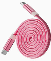 Kabel Pengisian Cepat Tipe C ke Tipe C PD240W Anti-Kusut Magnetik dengan Jalinan Nilon untuk Ponsel, Earphone, Tablet
