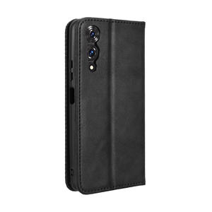 Pour étui portefeuille <span class=keywords><strong>Cubot</strong></span> A10, support de porte-cartes en cuir PU d'affaires fermeture magnétique Flip Folio couverture de téléphone portable pour <span class=keywords><strong>Cubot</strong></span> A10 - Product Image 3