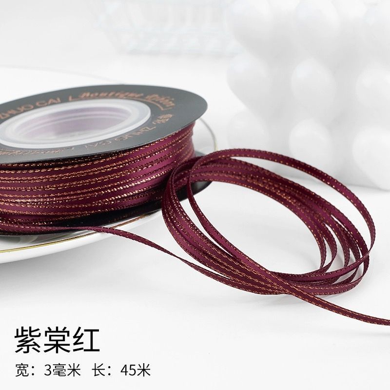 Zitang rouge 3mm de largeur et 50yards