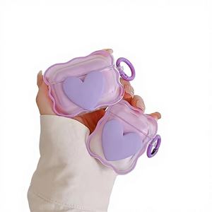 Estuche para Auriculares y Llavero de Pulsera Dali de Lujo, con Diseño 3D Ondulado, Electrochapado, TPU, Impermeable y Transparente para 1/2 - Product Image 2