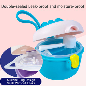 Distributeur <span class=keywords><strong>de</strong></span> <span class=keywords><strong>lait</strong></span> en poudre portable, conteneur <span class=keywords><strong>de</strong></span> préparation pour bébé à 3 couches sans BPA avec couvercle hermétique, design pratique pour les voyages, pour l'alimentation des nourrissons - Product Image 2