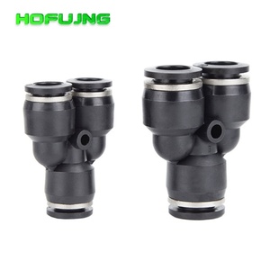 Conector Neumático HOFUJNG de Plástico Negro Serie PY Tipo Y, Conector Rápido Reductor en T para Manguera de Aire - Product Image 4