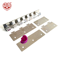 Vente directe d'usine pièce accessoire de soutien tringle à rideau en plastique PVC 304 acier inoxydable matériel de rideau en PVC