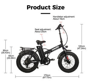 Vélo électrique miniature <span class=keywords><strong>de</strong></span> qualité, best-seller, 48V, 20 pouces, vélo électrique <span class=keywords><strong>de</strong></span> ville, petit vélo électrique pliable pour adultes - Product Image 5