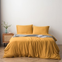 Nouvelle Parure de Lit en Coton de Bambou Infusé d'Argent Antibactérien – Couettes Jetables Rafraîchissantes pour la Maison/Hôtel – Ensemble de Literie Argentée
