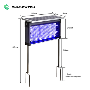 OMNI-CATCH Lámpara Antimosquitos de Alta Potencia con Energía Solar UV, Personalizable y Más Vendida, para Uso en Exteriores - Product Image 1
