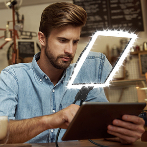 HD lupa 0,3mm antideslumbrante 50LED soporte portátil para el cuidado de los ojos - Product Image 4