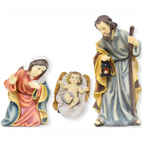 Statue religieuse personnalisée OEM, artisanat en résine, article fait à la main, ensemble de scènes de nativité, Sculpture du christ pour la décoration de la maison, Souvenir