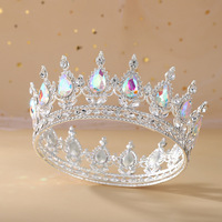 Nouvelles couronnes en strass tendance, diadèmes, décorations de gâteaux, diadème de mariée, couronne de cheveux de mariage, décoration de gâteaux
