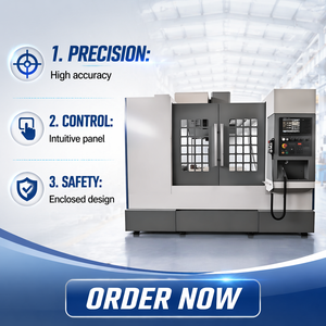 Centre d'usinage CNC personnalisable VMC1160 certifié CE, haute précision, stable, automatisé, multifonctionnel, facile à utiliser, productivité élevée - Product Image 1