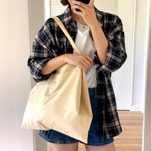 Bolsa de Compras de Lona para Mujer, Gran Capacidad, Bolsa de Hombro de Playa, Patrón de Letras, Estilo <span class=keywords><strong>Coreano</strong></span>, Estudiante, Ocio, Viajes - Product Image 2