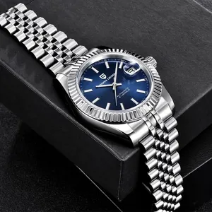 Montre mécanique <span class=keywords><strong>Pagani</strong></span> Design 1645, très vendue, pour homme, bracelet en acier classique, étanche, mouvement automatique <span class=keywords><strong>NH35A</strong></span>, montre-bracelet pour homme, style business. - Product Image 5
