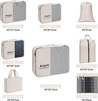 Fabricant Logo personnalisé 10 pièces bagages organisateur de voyage ensemble de sacs Cubes d'emballage de compression pour chariot de voyage valise
