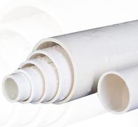 Tuyau de drainage en PVC-U en gros pour usine, tuyau d'évacuation des eaux usées en plastique UPVC pour la construction et le système de drainage des bâtiments immobiliers