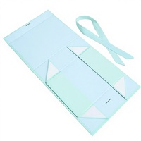 Dossier rectangulaire en carton recyclable avec logo personnalisé imprimé, laminé mat, fermeture magnétique, doublure en éponge, dossier cadeau