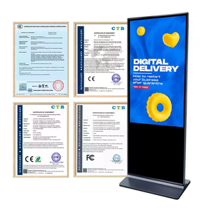 Tầng đứng hiển thị 55inch quảng cáo trong nhà LCD màn hình cảm ứng Totem tự dịch vụ thông tin kiosk quảng cáo hiển thị kỹ thuật số biển - Product Image 5