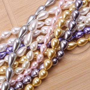 1 Hilo de Perlas en Forma de Lágrima, Perlas Sueltas para <span class=keywords><strong>la</strong></span> Fabricación de Joyas, Personalizadas de Fábrica - Product Image 2