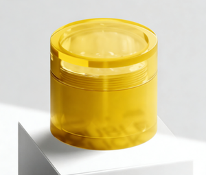 Envase de plástico acrílico amarillo de 10g 30g 50g para crema facial, transparente, grueso, de doble capa, con tapa, para cosméticos. - Product Image 5