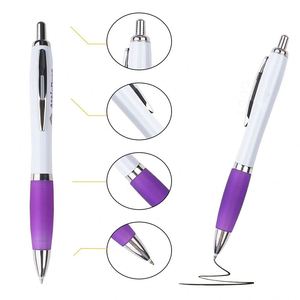 Bolígrafos Promocionales Personalizados de Plástico con Empuñadura de Goma Suave, para Regalos Publicitarios de Oficina, Escuela y Negocios - Product Image 2