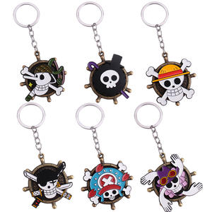 Nuevo Llavero Metálico de <span class=keywords><strong>Anime</strong></span> One Piece con Colgante Giratorio de Luffy <span class=keywords><strong>para</strong></span> Juguetes Giratorios de Fans - Product Image 2